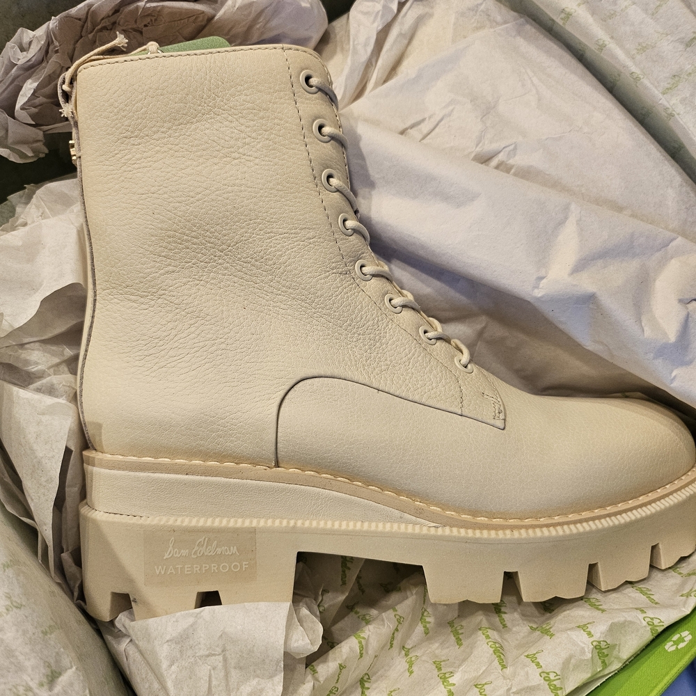 Sam Edelman Cream Waterproof Women's Boots